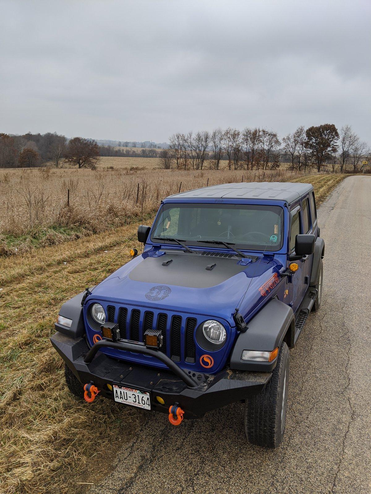 Jeep Wrangler JL A pillar lights IMG_20191120_123459