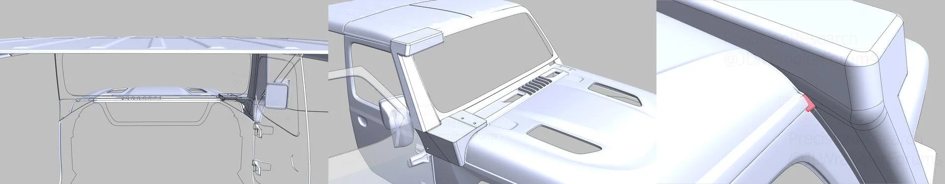 Jeep Wrangler JL Snorkel Prototype Factoring PrecisionResearch JL Stealth Snorkel 004