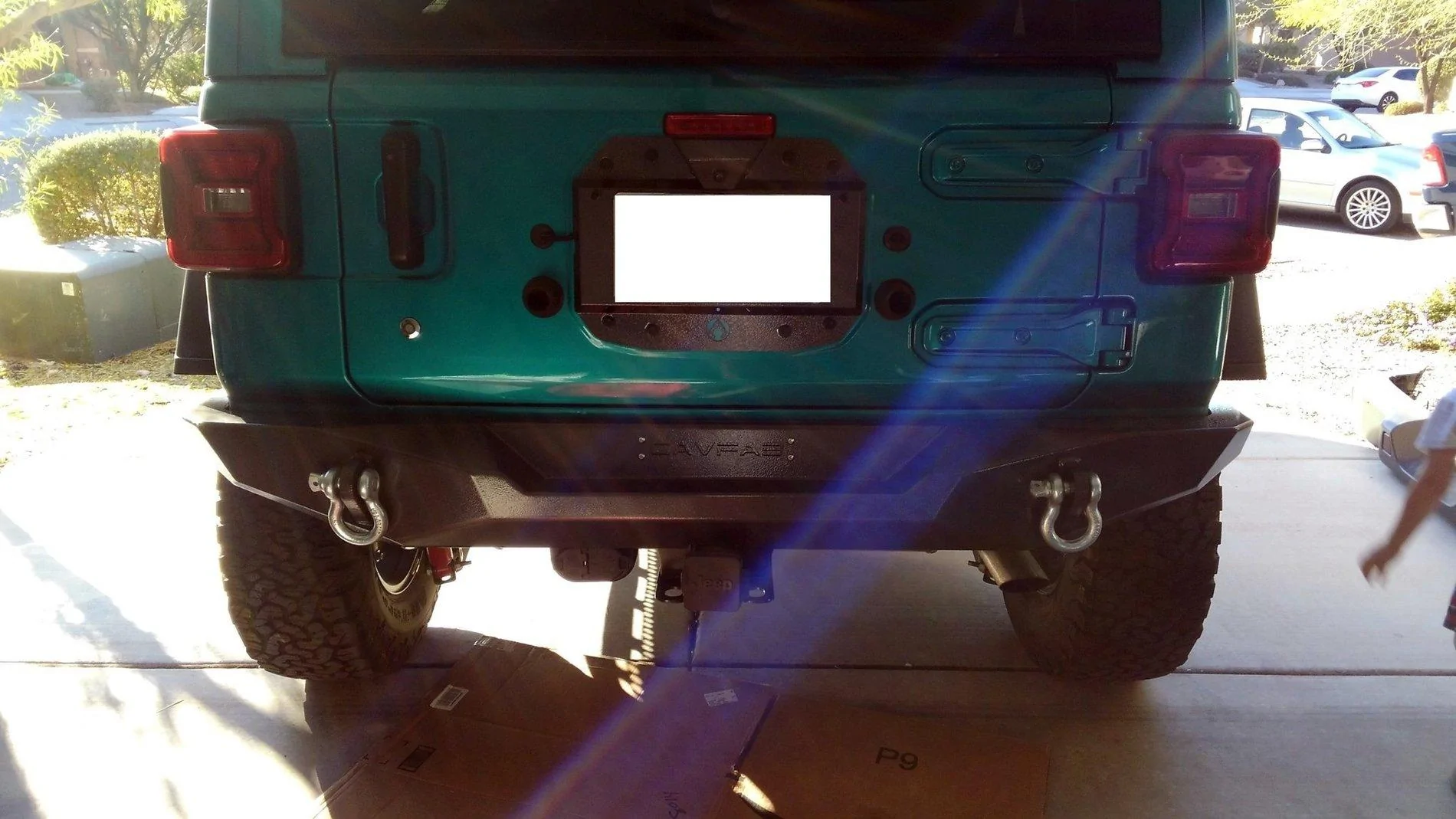 Jeep Wrangler JL CavFab Crawler Series Full Width Rear Bumper 80424145_1453505171464215_4898693110583787520_n