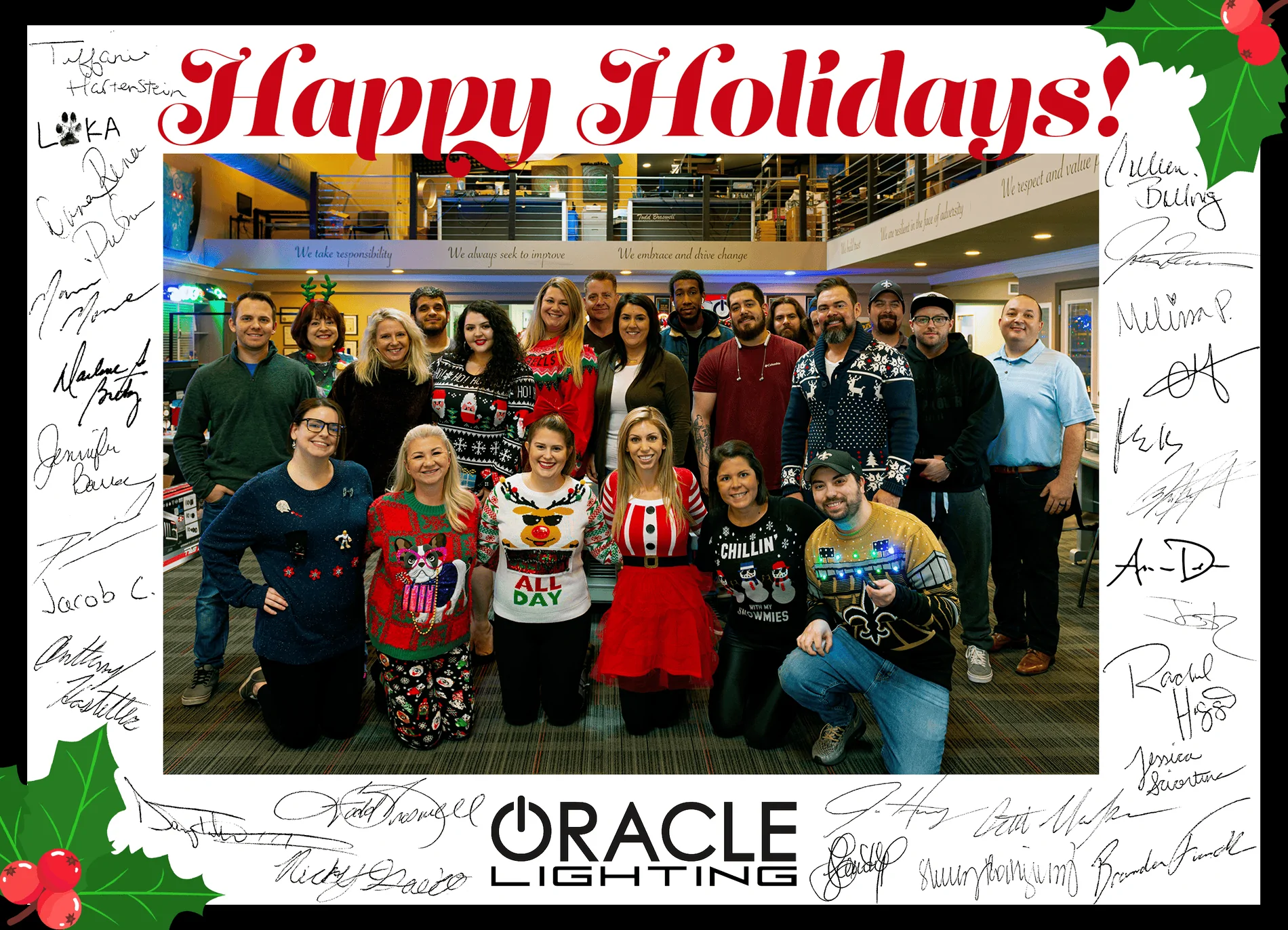 Jeep Wrangler JL Happy Holidays from Oracle Lighting! holidaycard2019
