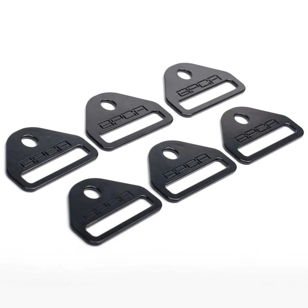 8pc D-Ring Anchor Kit For Jeep Wrangler JK YJ TJ 1995-2017 - Aluminum Alloy Tie Down Points