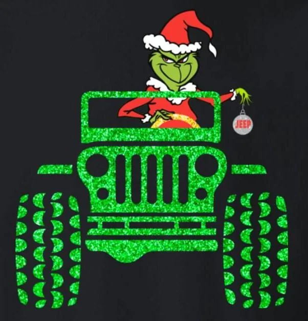 Jeep Wrangler JL Merry Christmas grinch