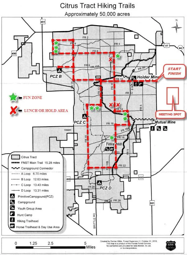 Jeep Wrangler JL Florida Roll Call! CITRUS TRAIL MAP