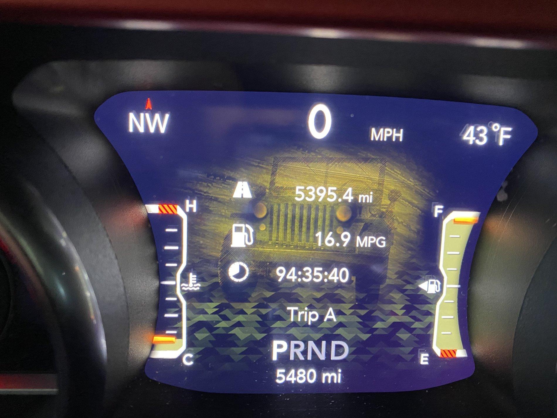 Jeep Wrangler JL Willys Edition easter egg in digital guage IMG_0852