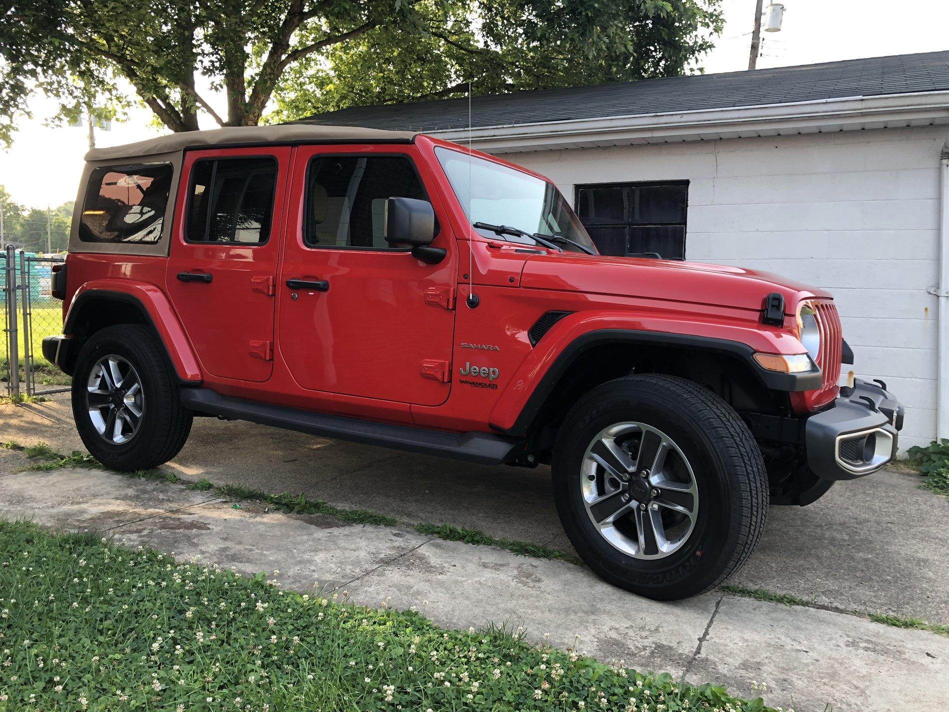 Jeep Wrangler JL WTB Firecracker Red JLU Hard top RED