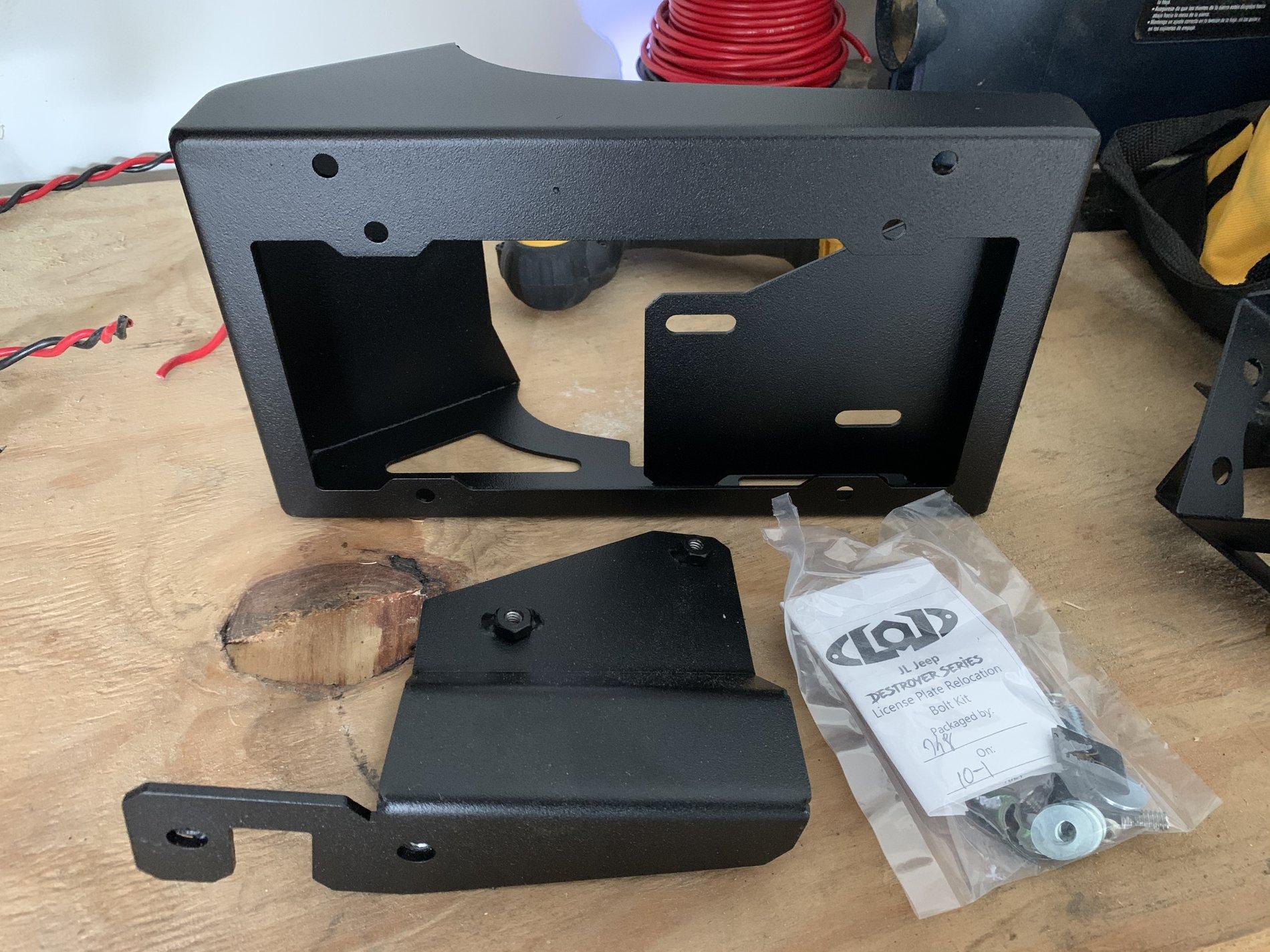 Jeep Wrangler JL LOD License plate relocation kit 88851A4F-A6F9-4559-91B4-6245F3663A0C