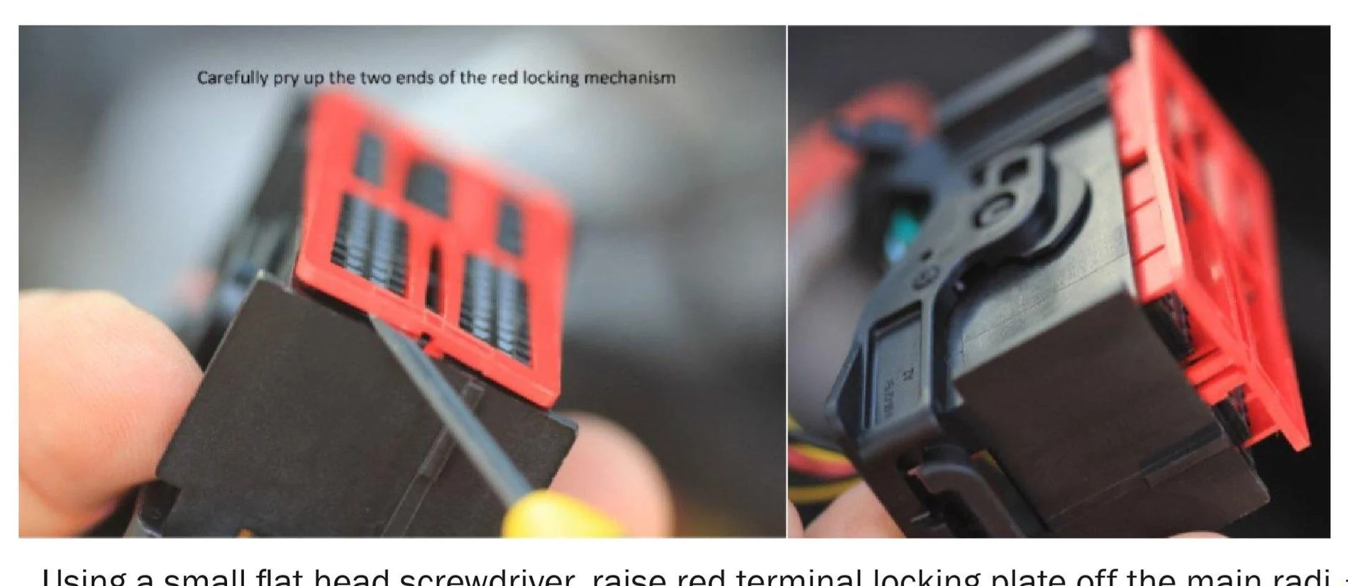 Jeep Wrangler JL Replacement for red audio plug retaining clip? Red cli