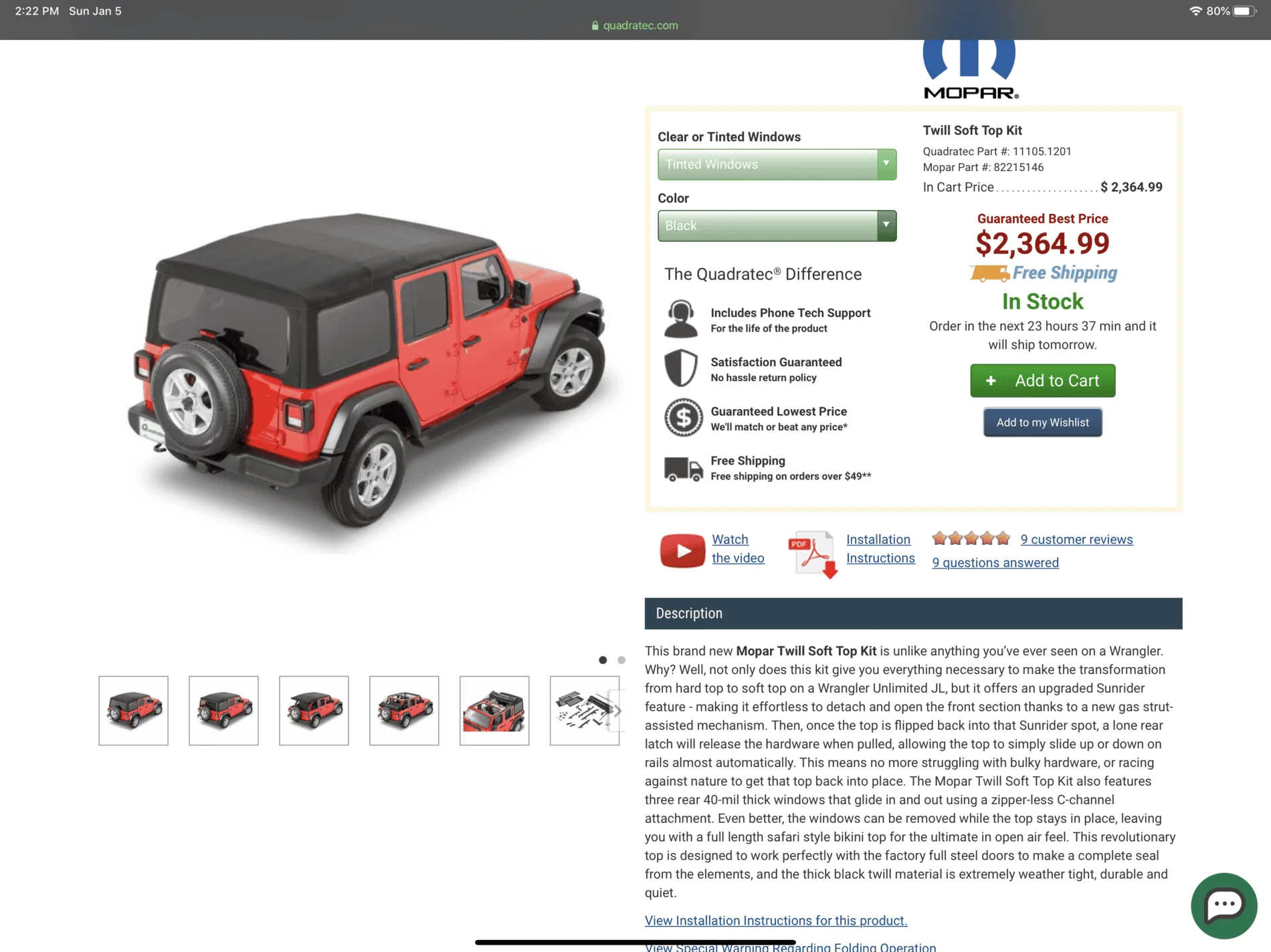 Jeep Wrangler JL JLU 4DR Mopar soft top AE658571-540B-4498-BC3F-F13FD9FB516F