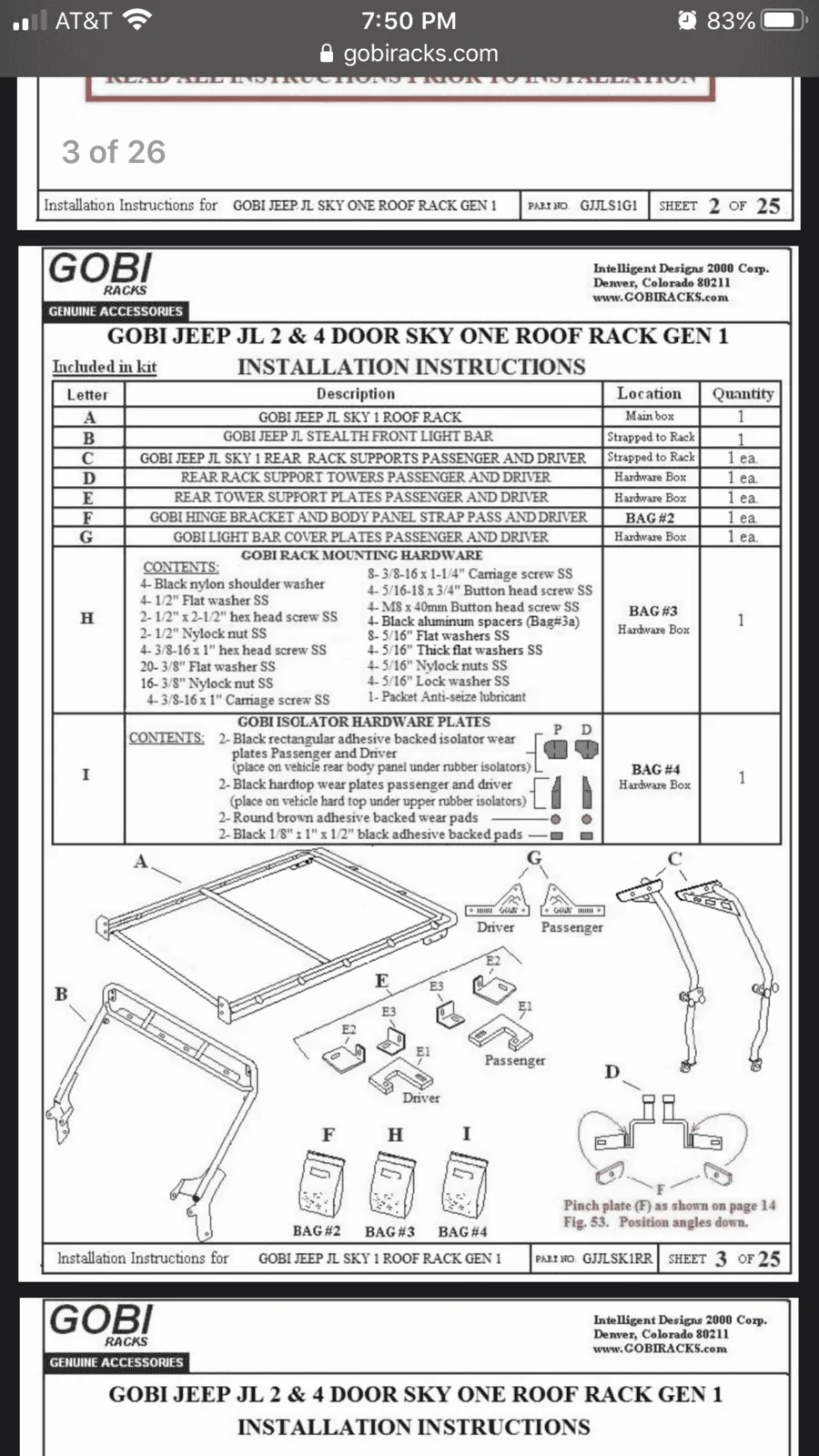 Jeep Wrangler JL Looking for GOBI Rack Feedback. CB8B214D-A3CF-484B-89E7-1D50DF7A4646