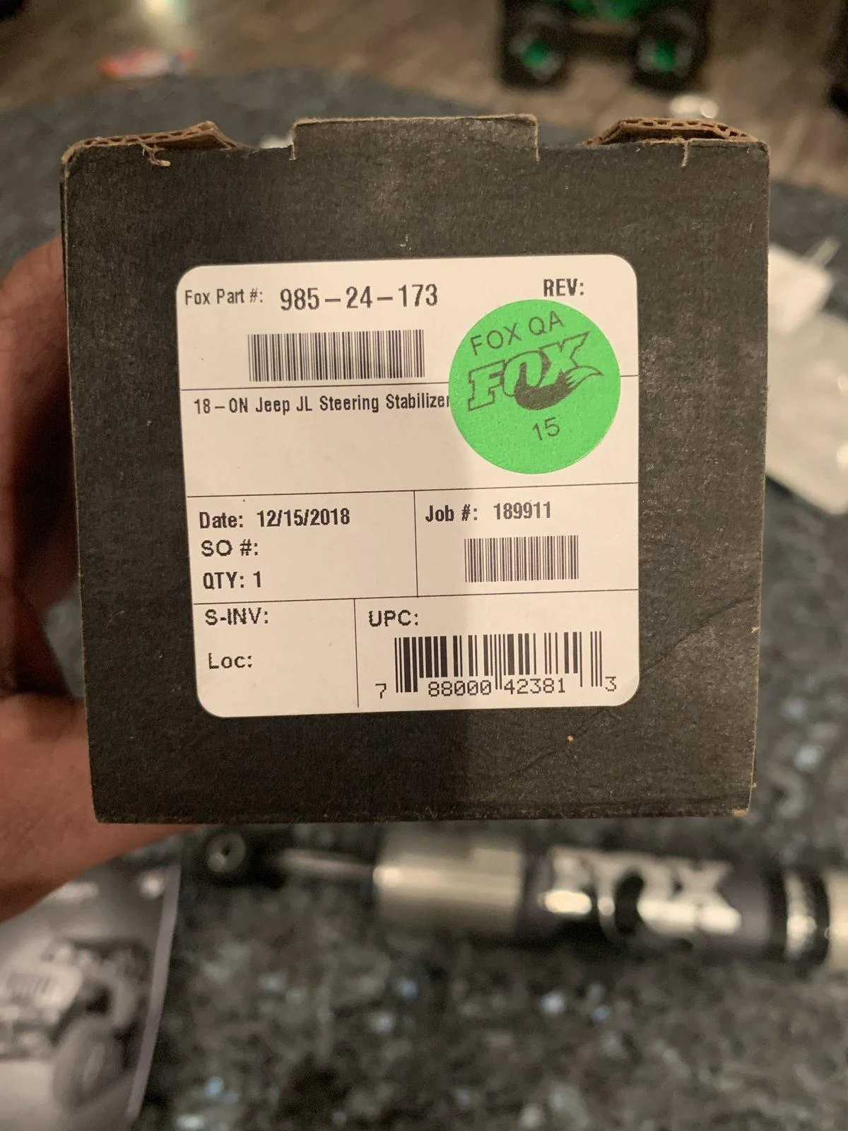 Jeep Wrangler JL Fox 2.0 performance series IFP steering stabilizer 0A1546D1-45FE-4343-98E5-7EC5F4C2B44E