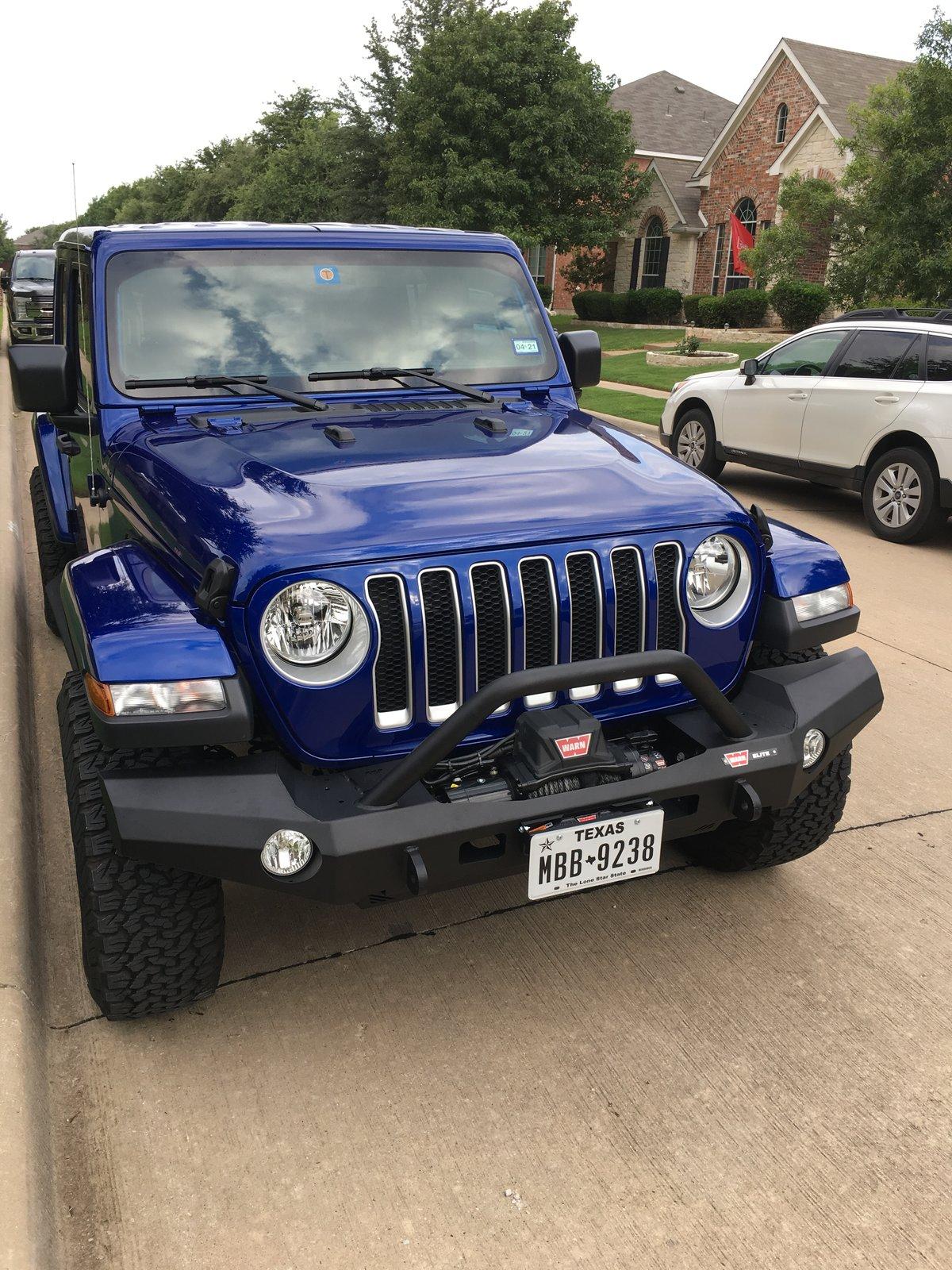 Jeep Wrangler JL Warn Elite JL Full Width Front Bumper! 5CE2540B-A8D5-4D68-8FBD-00797CD4C7F2