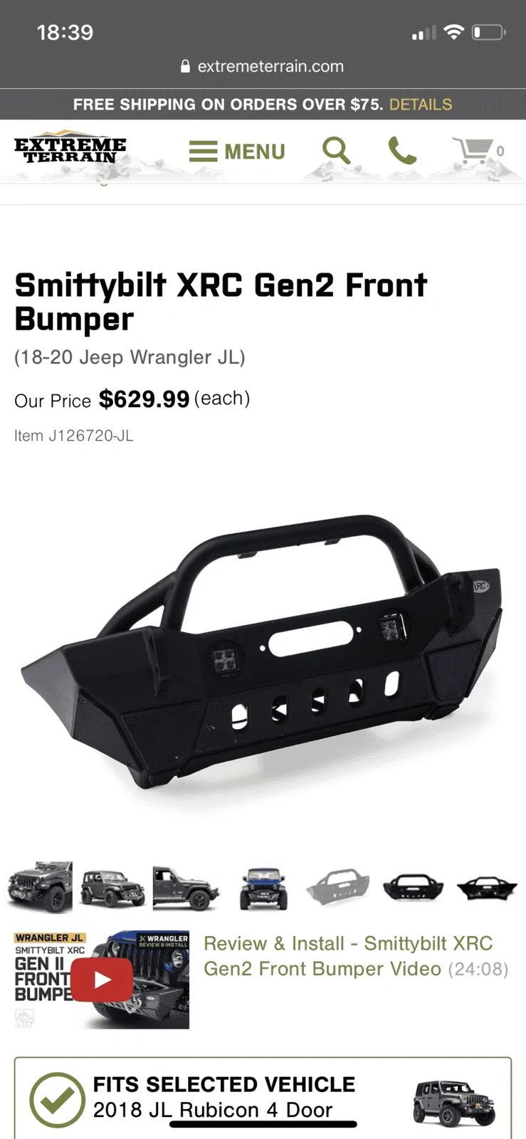Jeep Wrangler JL FS: Smittybuilt XRC Gen 2 Front Bumper EF840D19-6714-4D50-9F6F-2E3EE29931C4