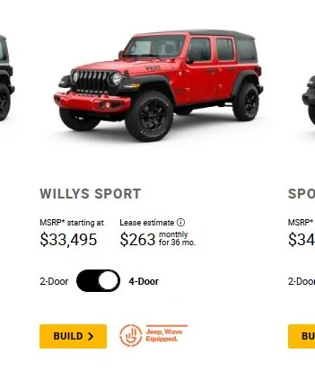 Jeep Wrangler JL Wrangler Variety WiilyS