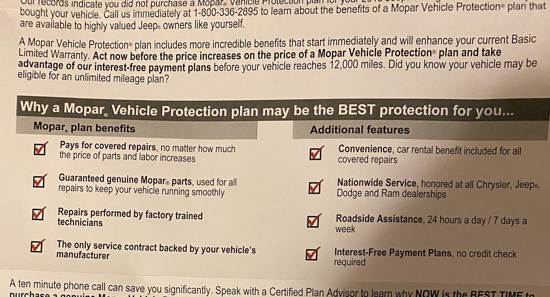 Jeep Wrangler JL MOPAR Vehicle Protection Plan BA2C25E7-ECA7-4B32-A213-4971CE5A6205