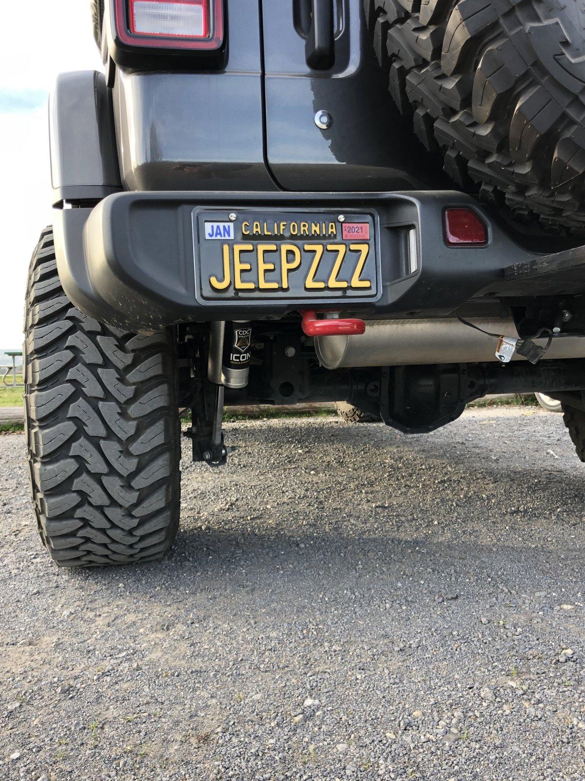 Jeep Wrangler JL Lets see those personalized plates!!! D75ECC68-C549-4D22-950C-7BC9D32A032E