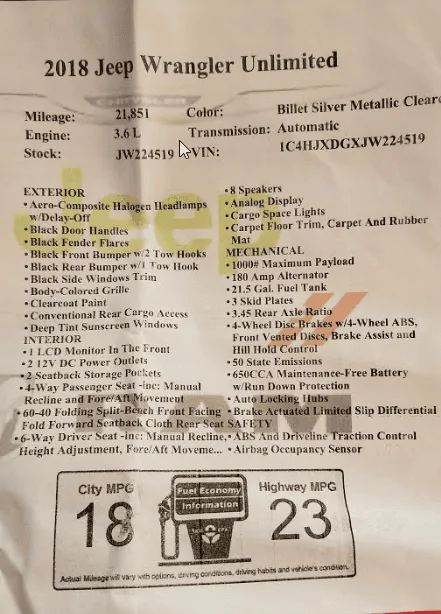 Jeep Wrangler JL Axle identification help? IWIIVUs