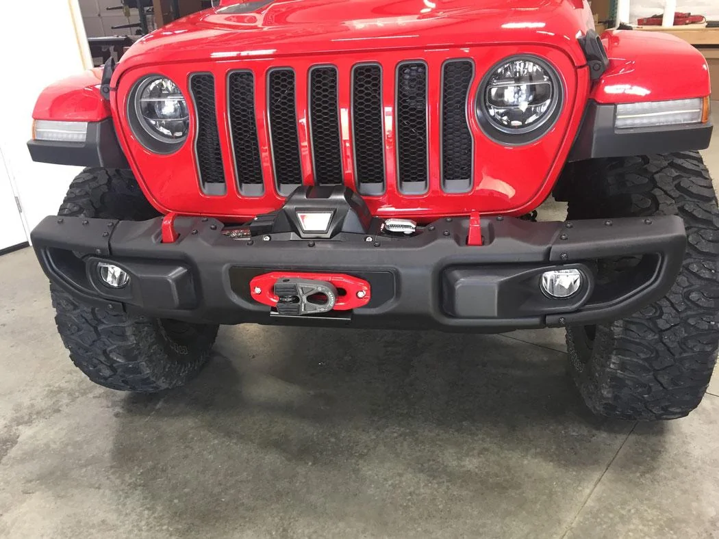 Jeep Wrangler JL WARN JL Rubicon Winch Mount Plate and Zeon 10-S Install After-sml