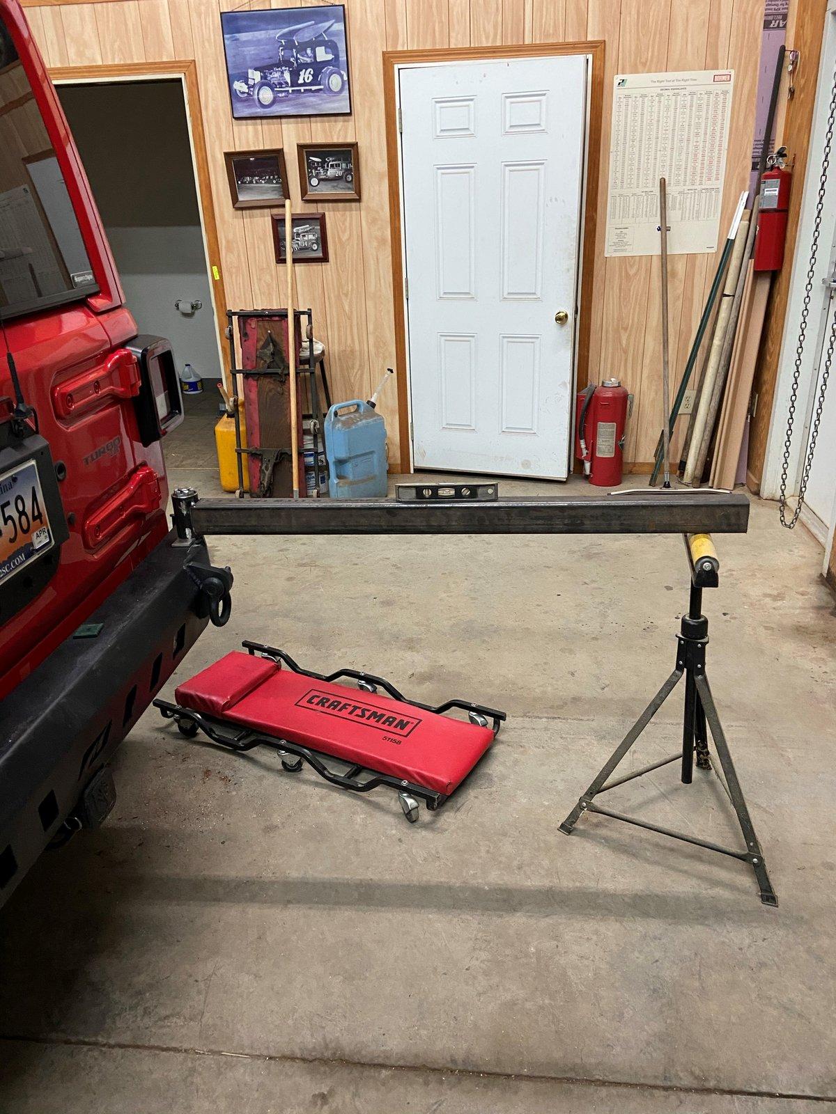 Jeep Wrangler JL Homebuilt tire carrier carier level