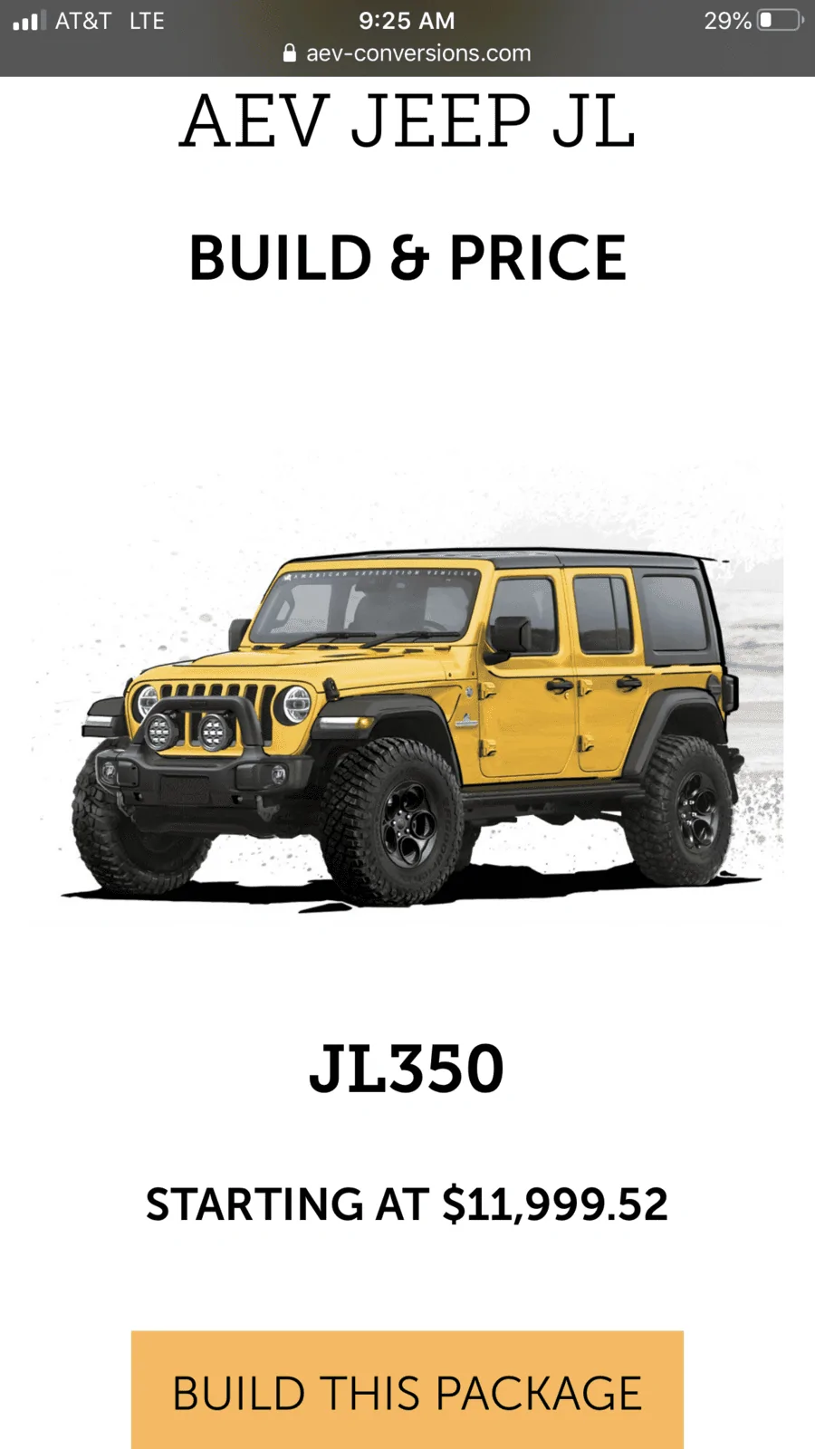 Jeep Wrangler JL AEV taking JL orders it seems 145CCF66-218C-4CD9-8882-F668C522055F