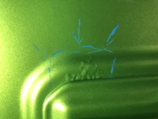 Jeep Wrangler JL Bubbles in Paint at Door Hinges 26EDD6E9-14F2-4737-AA6E-5276BA0B1791