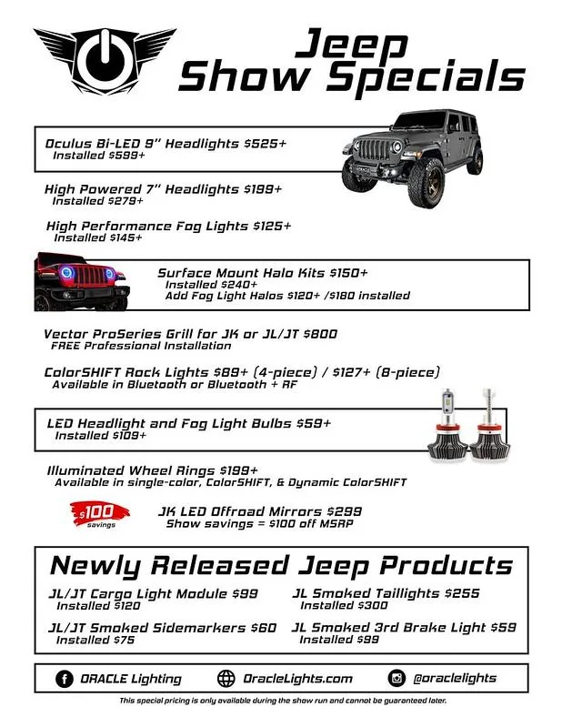 Jeep Wrangler JL Oracle Lighting @ WAM 2020! 49557744291_06bba18001_c