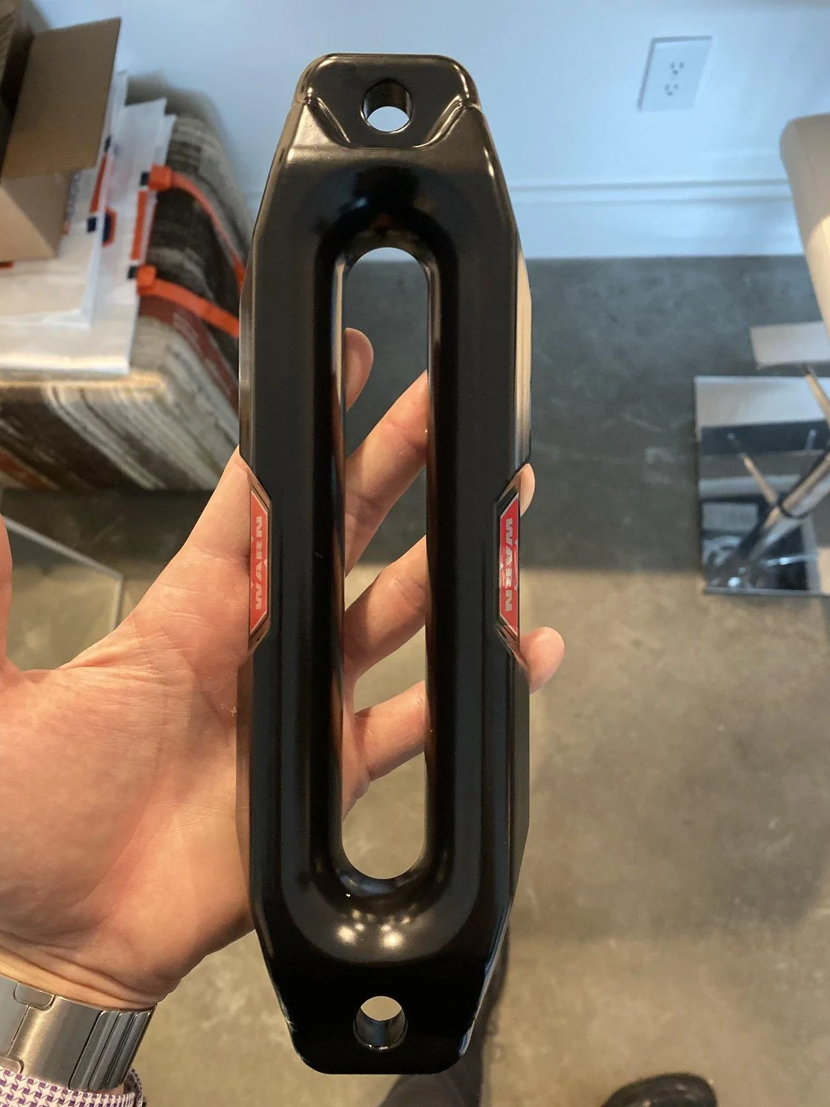 Jeep Wrangler JL Warn fairlead, hook and Mopar fairlead adapter 39C09C45-2573-4E38-AA56-9002C7E09B2D