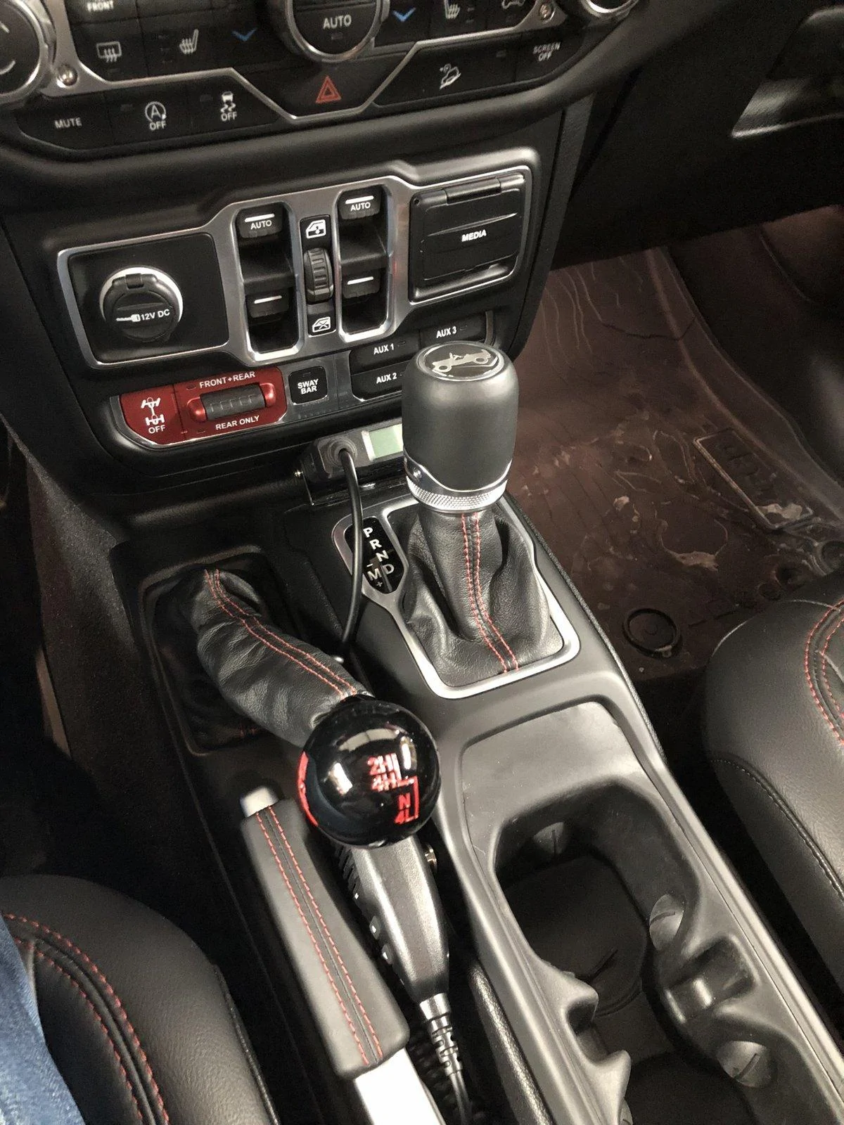 Jeep Wrangler JL B&M Transfer Case Shift Handle FS BM4