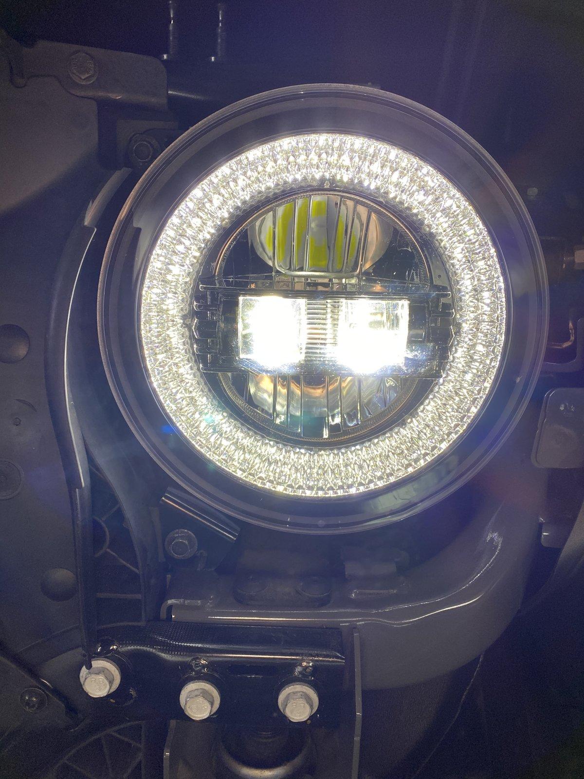 Jeep Wrangler JL Dot Approved Black 9 Inch LED Headlights IMG_1417 copy