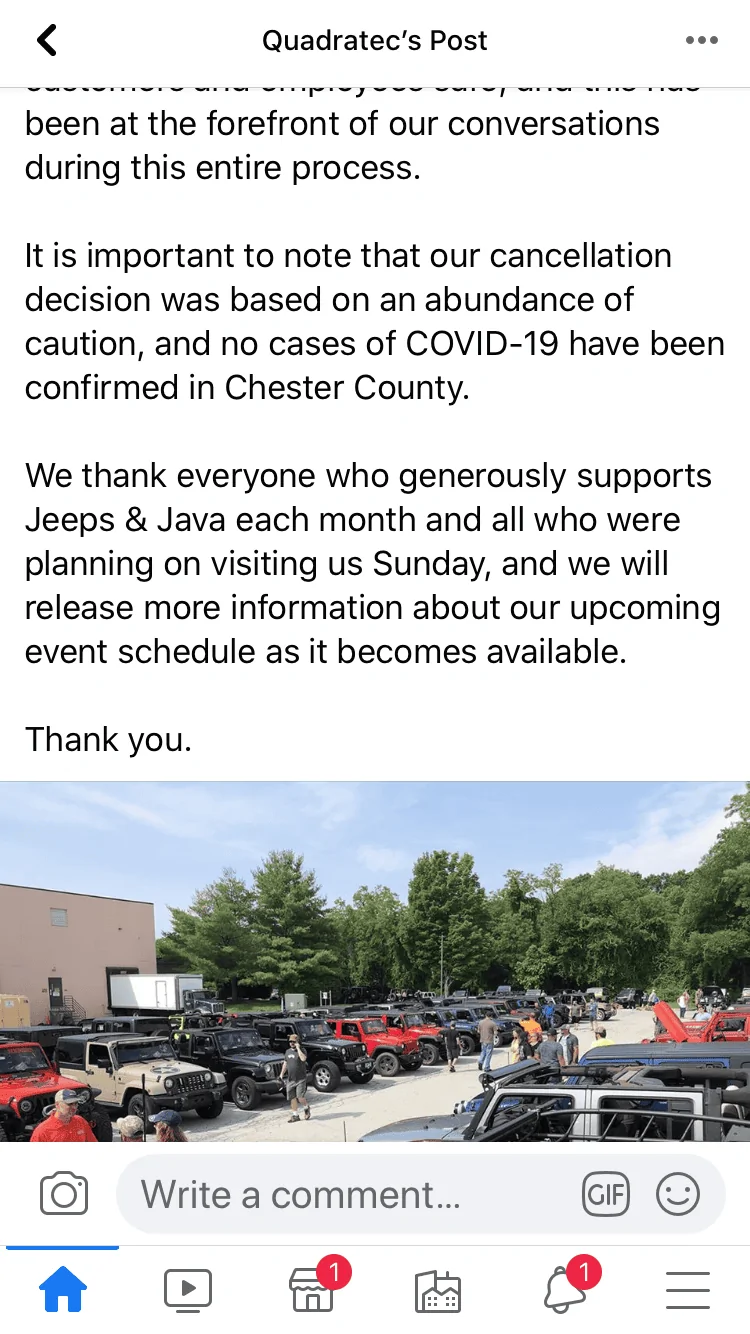 Jeep Wrangler JL Quadratec Jeeps and Java - West Chester, PA 3/15/2020 E71611DC-E16A-4811-AFF9-C2C21AEF8DA5