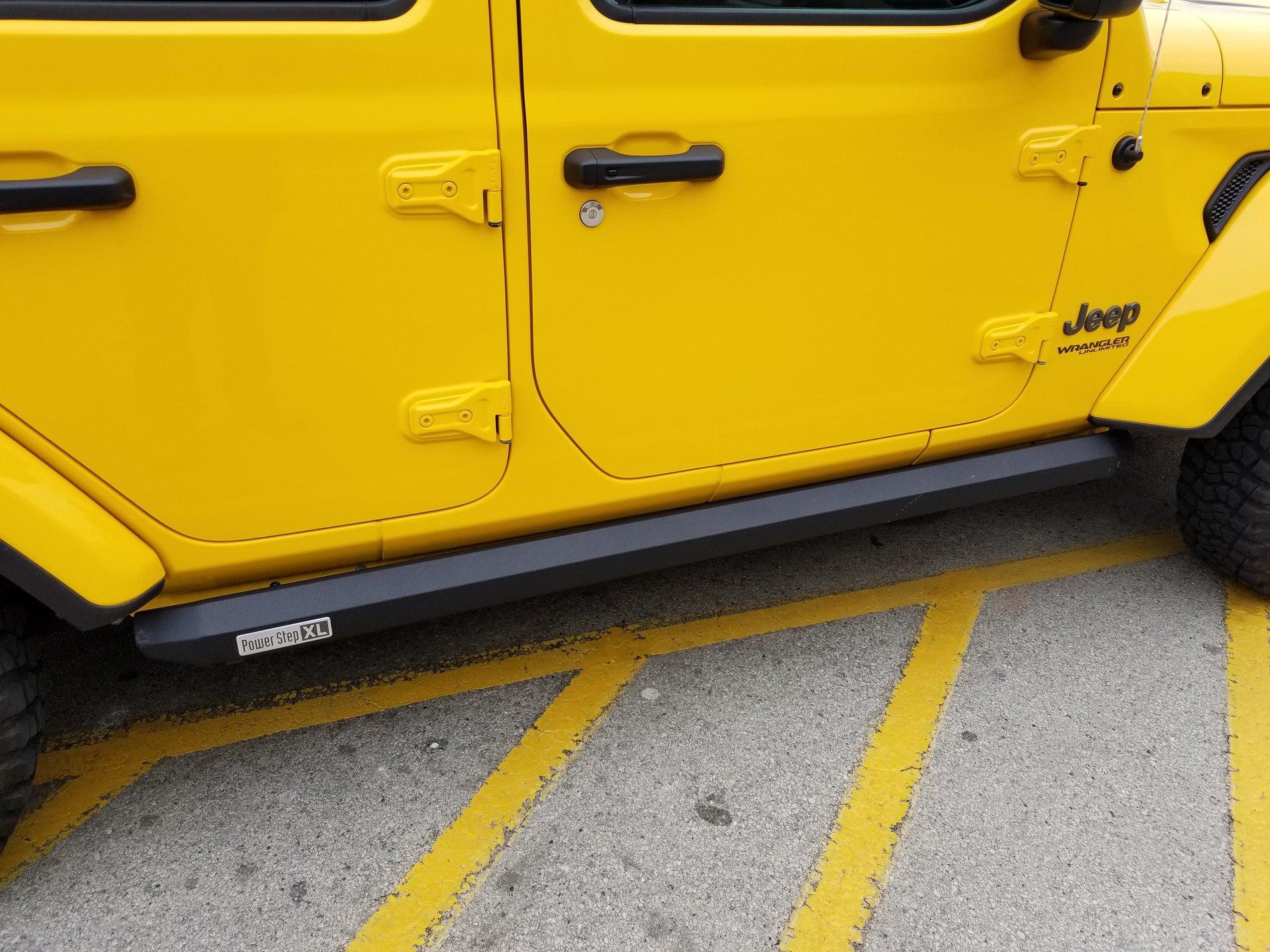 Jeep Wrangler JL Powered side steps amp steps