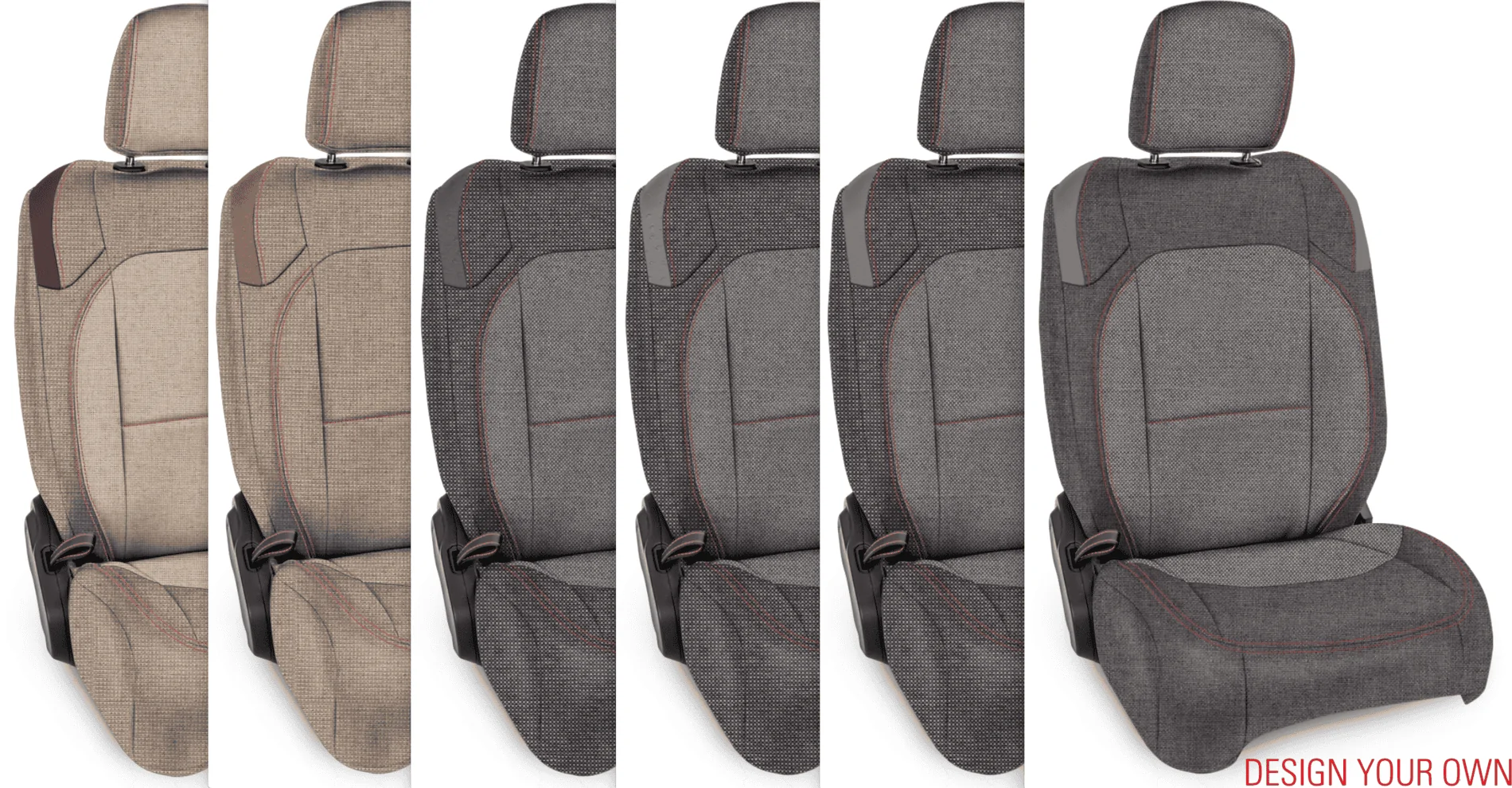 Jeep Wrangler JL PRP Seat Covers seat mockups