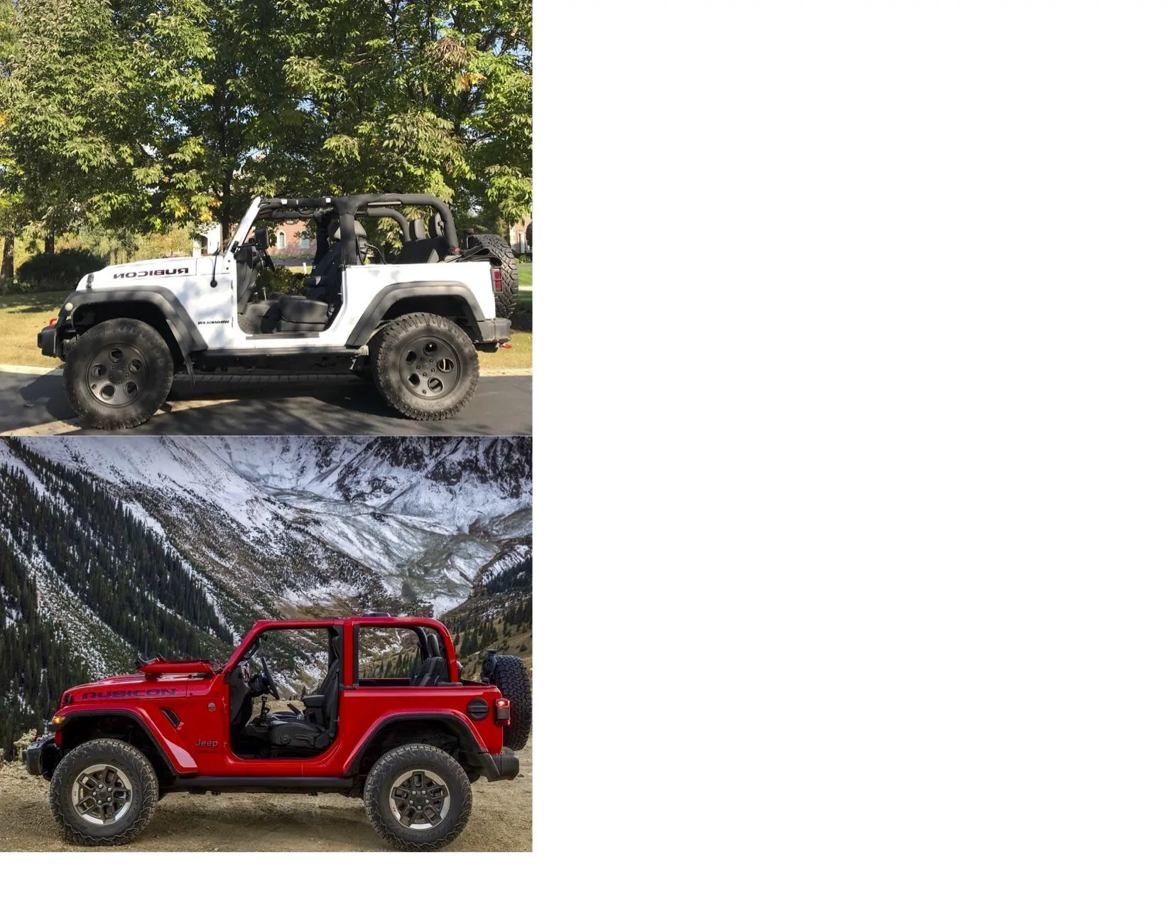 Jeep Wrangler JL JL vs JK Picture JK JL Comparison