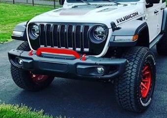Jeep Wrangler JL JL's JLs Builds Front of Recon red