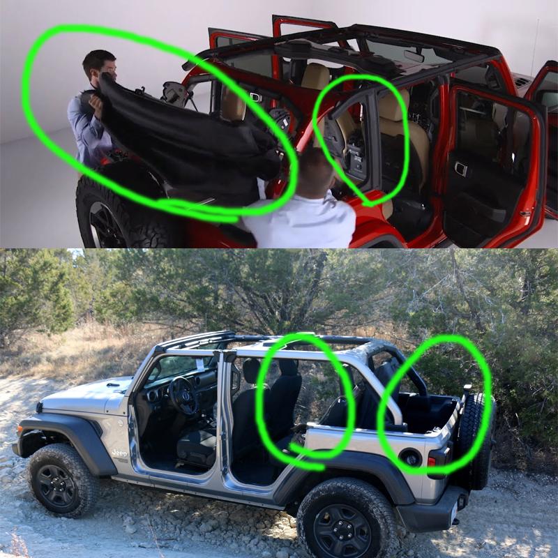 Jeep Wrangler JL Soft-Top v Hardtop topless hard vs soft