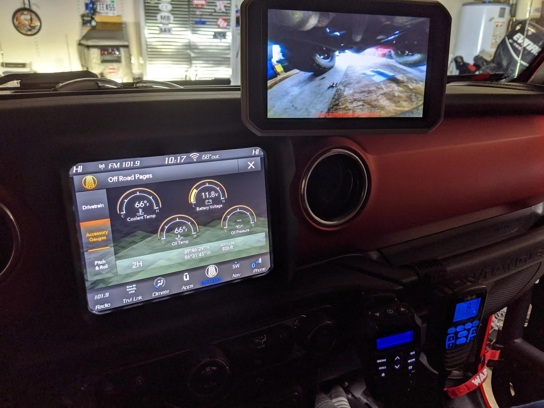 Jeep Wrangler JL Garmin Back up camera used for front camera 9HyBqey