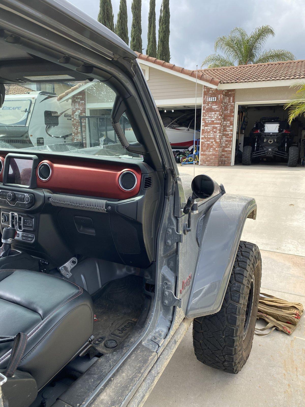 Jeep Wrangler JL Double Take Mirrors for doorless days. 076AC835-F3B9-4204-8449-53262F85DF7F