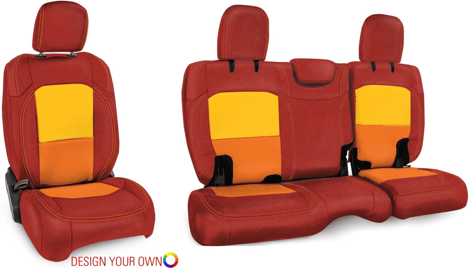 Jeep Wrangler JL PRP Seat Covers Sunset Seats 2.0
