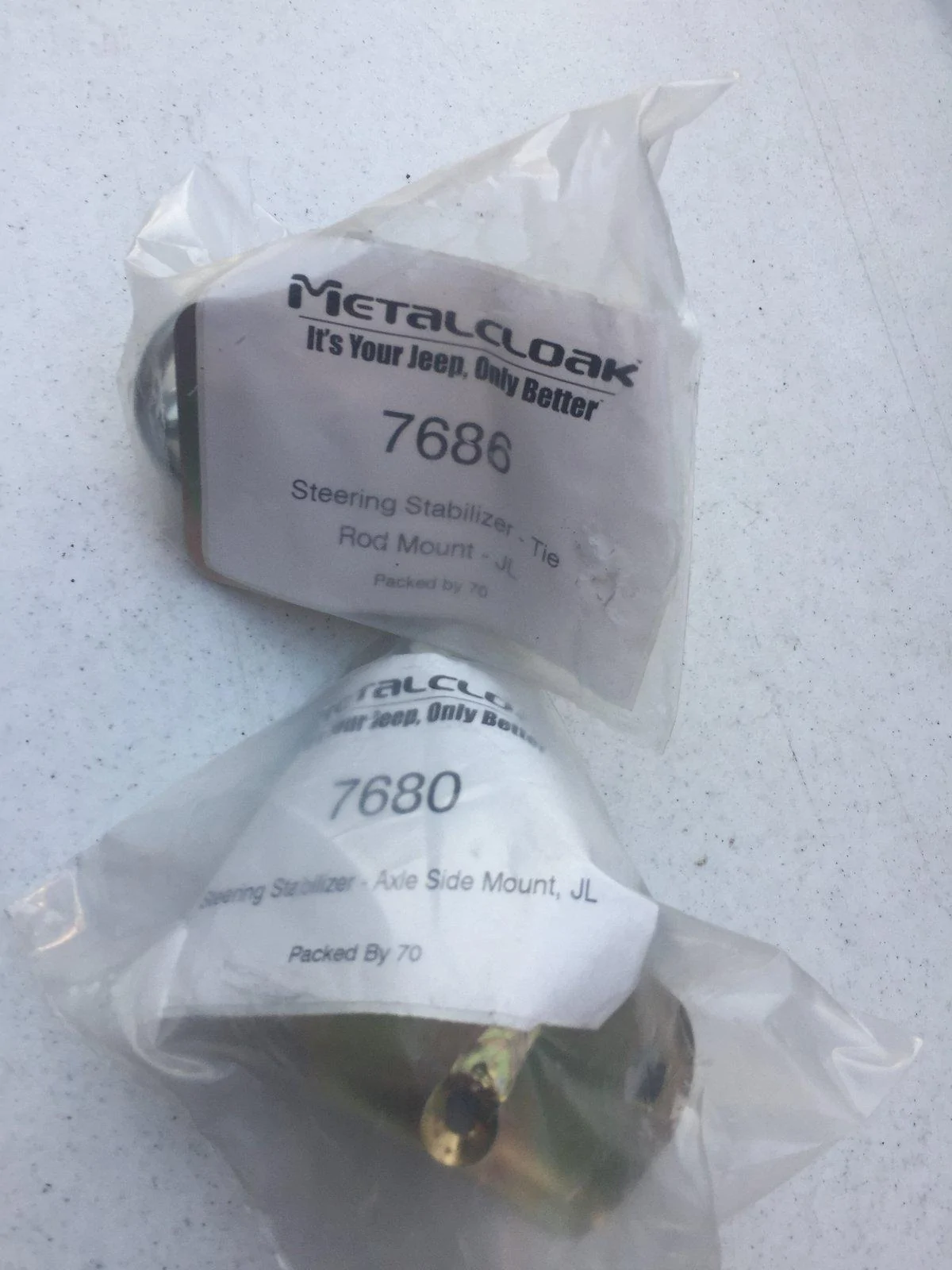 Jeep Wrangler JL Metalcloak Stabilizer relocation bracket kit NEW! IMG_2633
