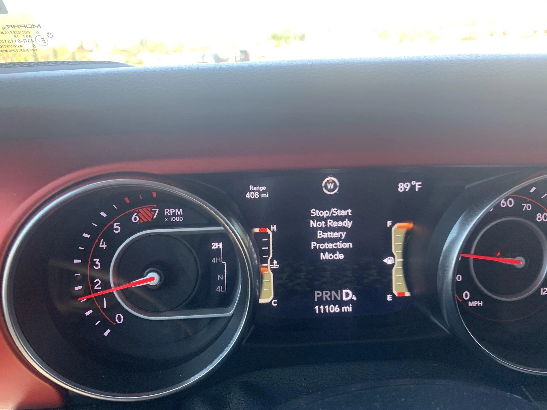 Jeep Wrangler JL Stop/Start Not Ready-Battery Charging IMG_6556