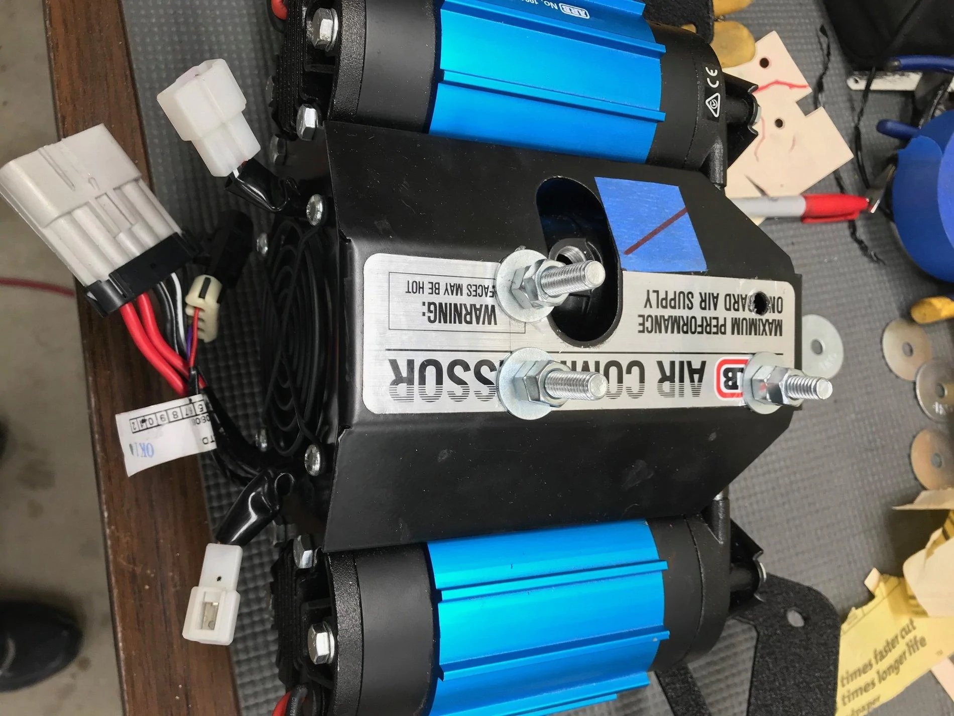 Jeep Wrangler JL Dual ARB Compressor w/DV8 mount install IMG_2474