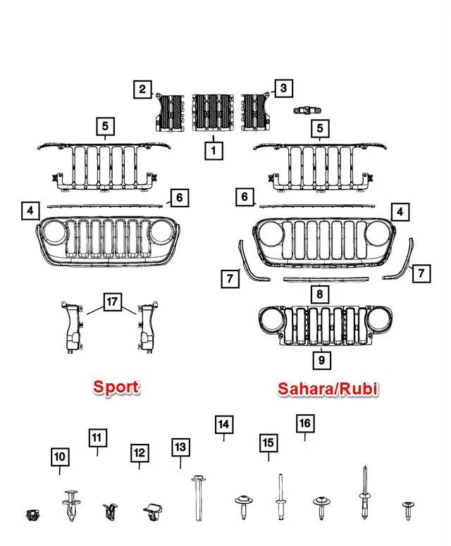 Jeep Wrangler JL Mopar Replacement Grille Inserts Screenshot_050520_022250_PM