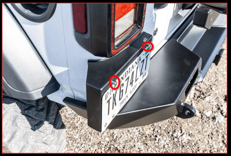 Jeep Wrangler JL license plate relocation idea 1589129245954