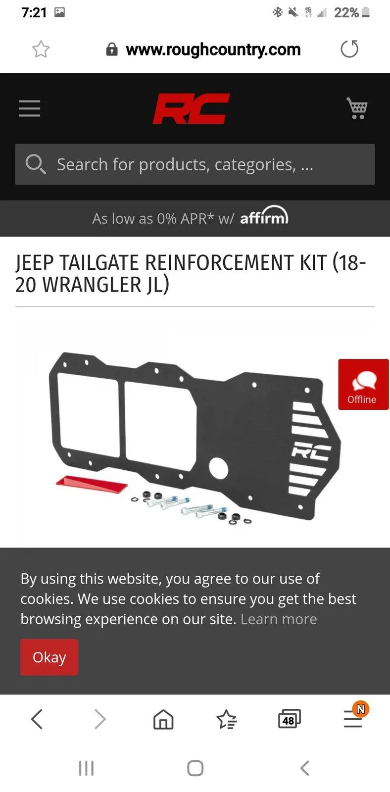 Jeep Wrangler JL Tailgate reinforcement do we really need it? Screenshot_20200510-192143_Samsung Internet