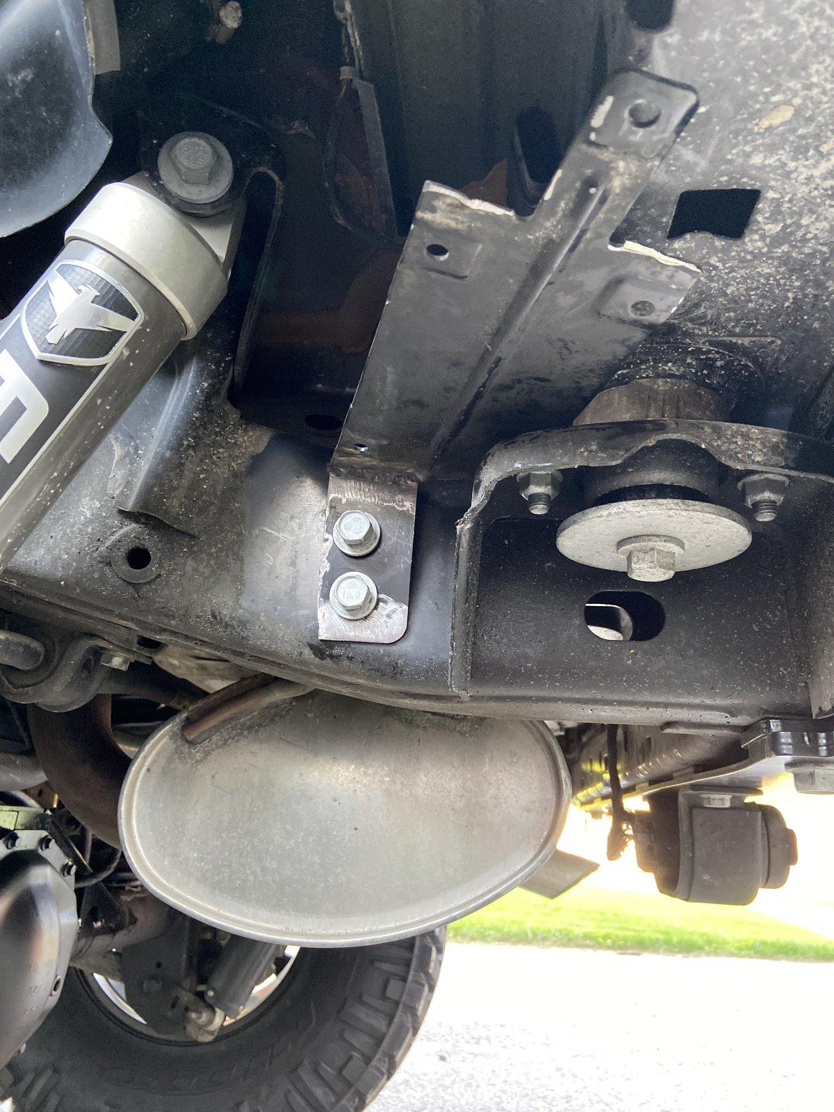 Jeep Wrangler JL Open underside after rear bumper install 65816FDC-6327-4477-9E34-90F537A609B9