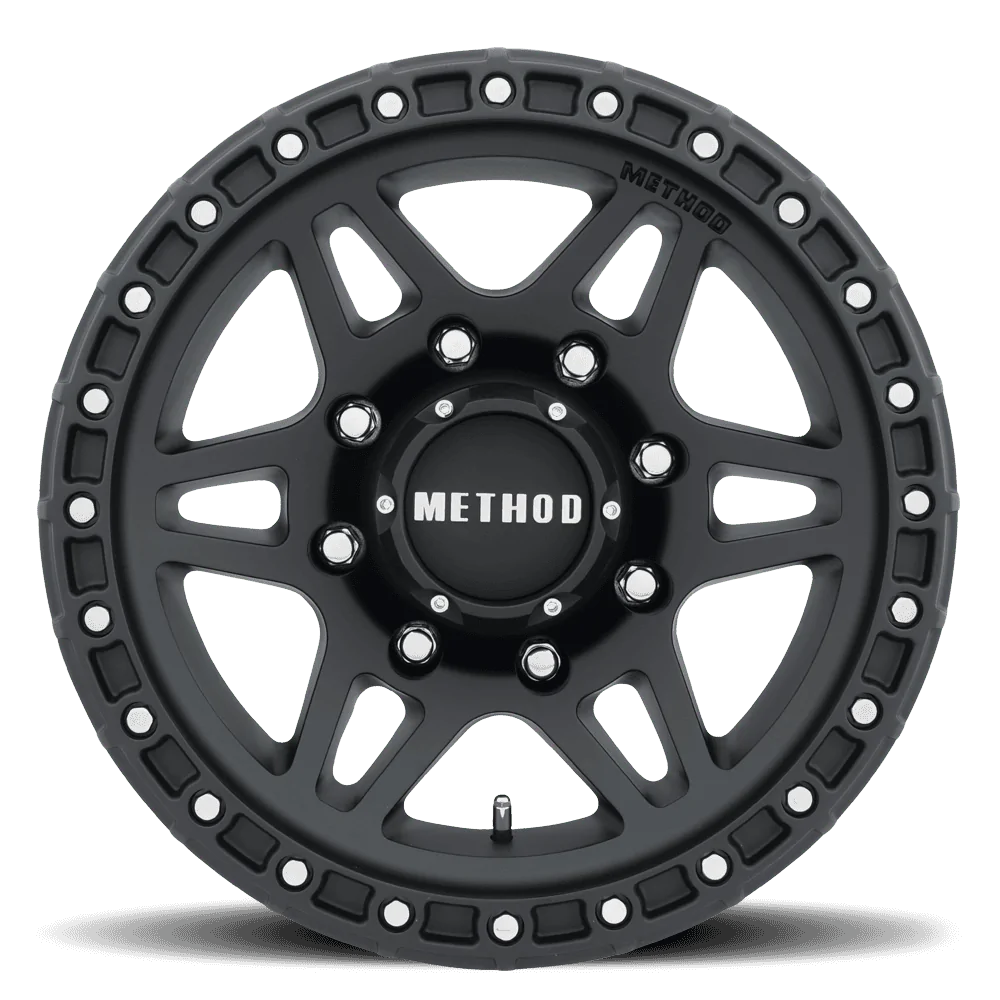 Jeep Wrangler JL Method 312 Matte Black Wheels with/without Toyo Tires method_mr312_wheel_8lug_matte_black_17x85-face-1000_2048x