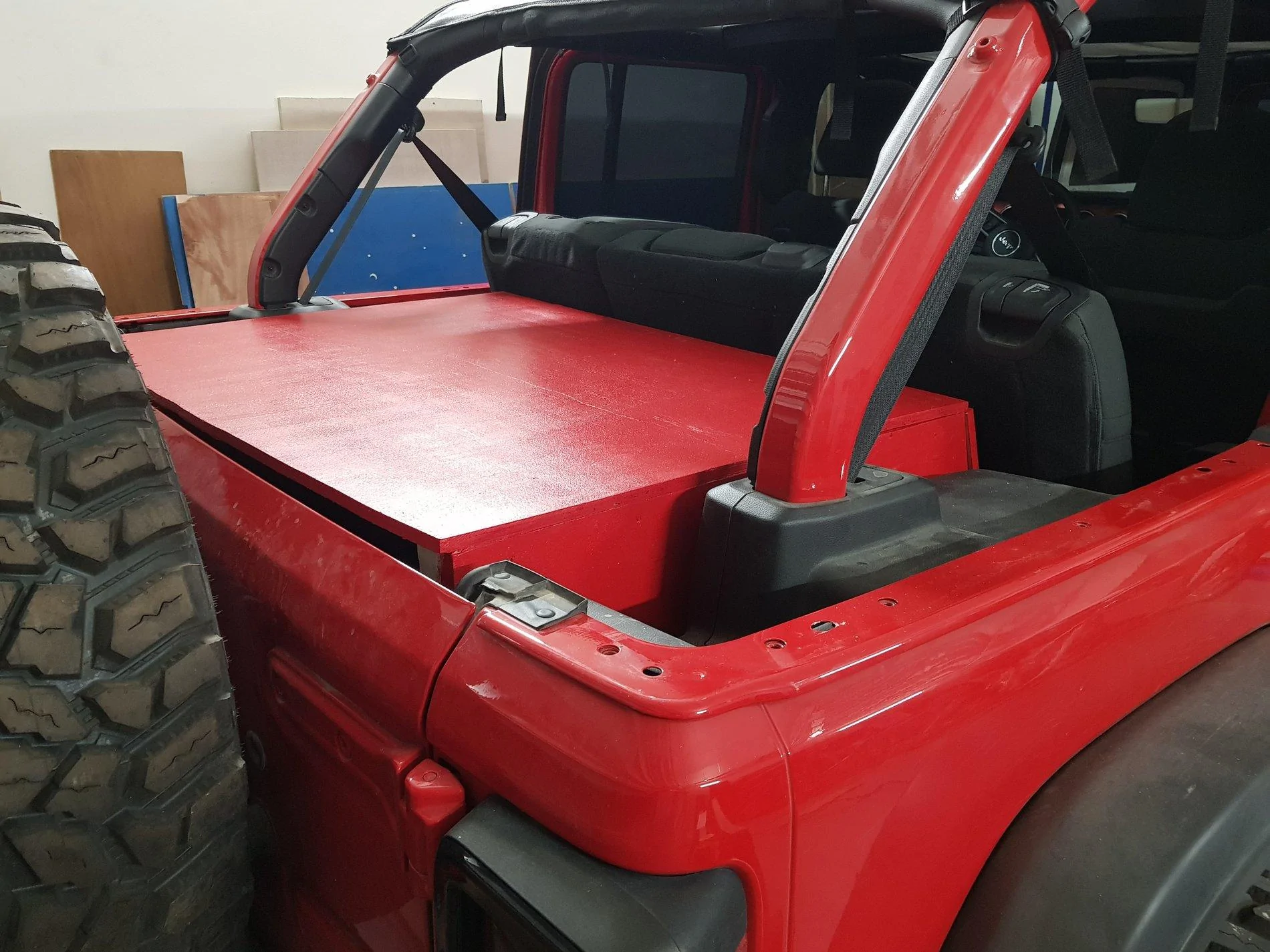 Jeep Wrangler JL Custom cargo "security" enclosure for under $100 20200513_220411