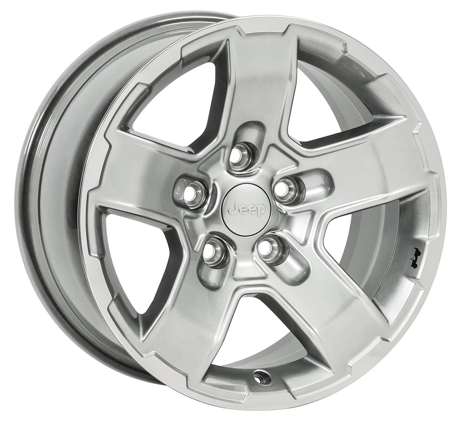 Jeep Wrangler JL Mopar gear design 17" wheels Mopar_77072471AB_Gear_Cast_Aluminim_Wheel