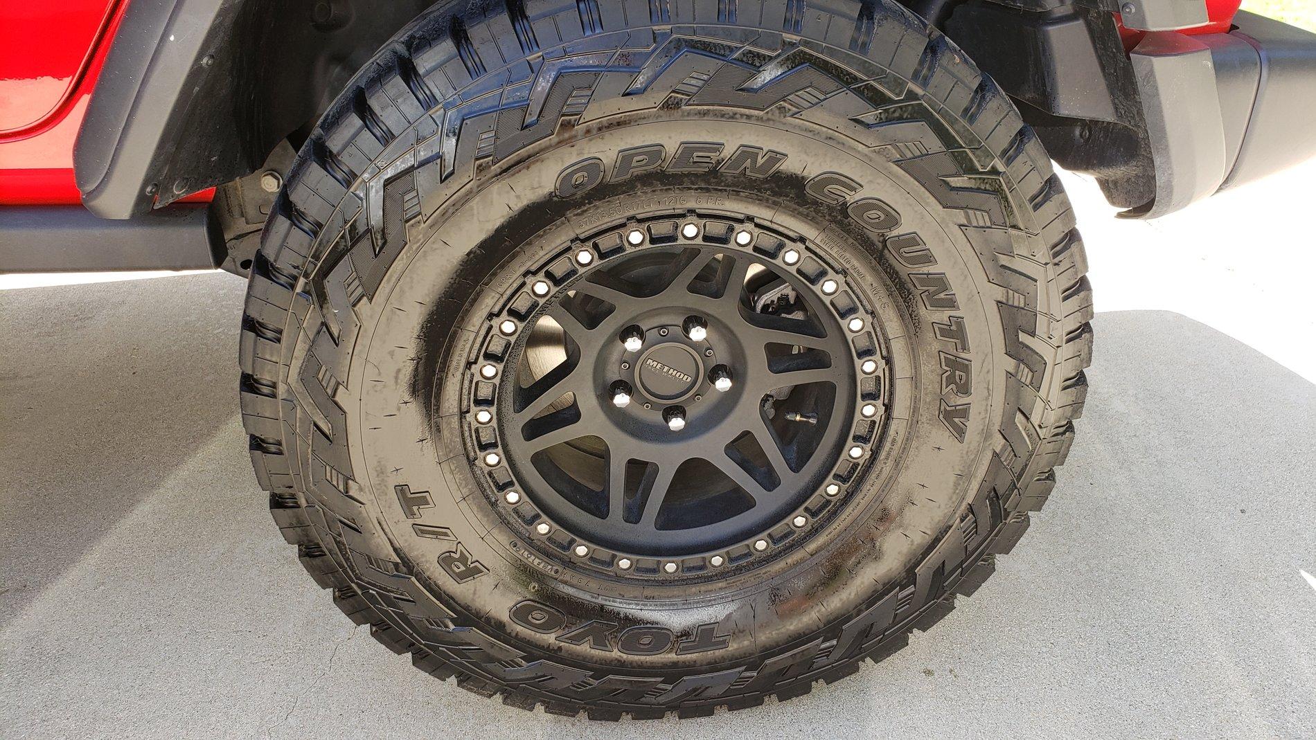 Jeep Wrangler JL Method 312 Matte Black Wheels with/without Toyo Tires 20200514_142247