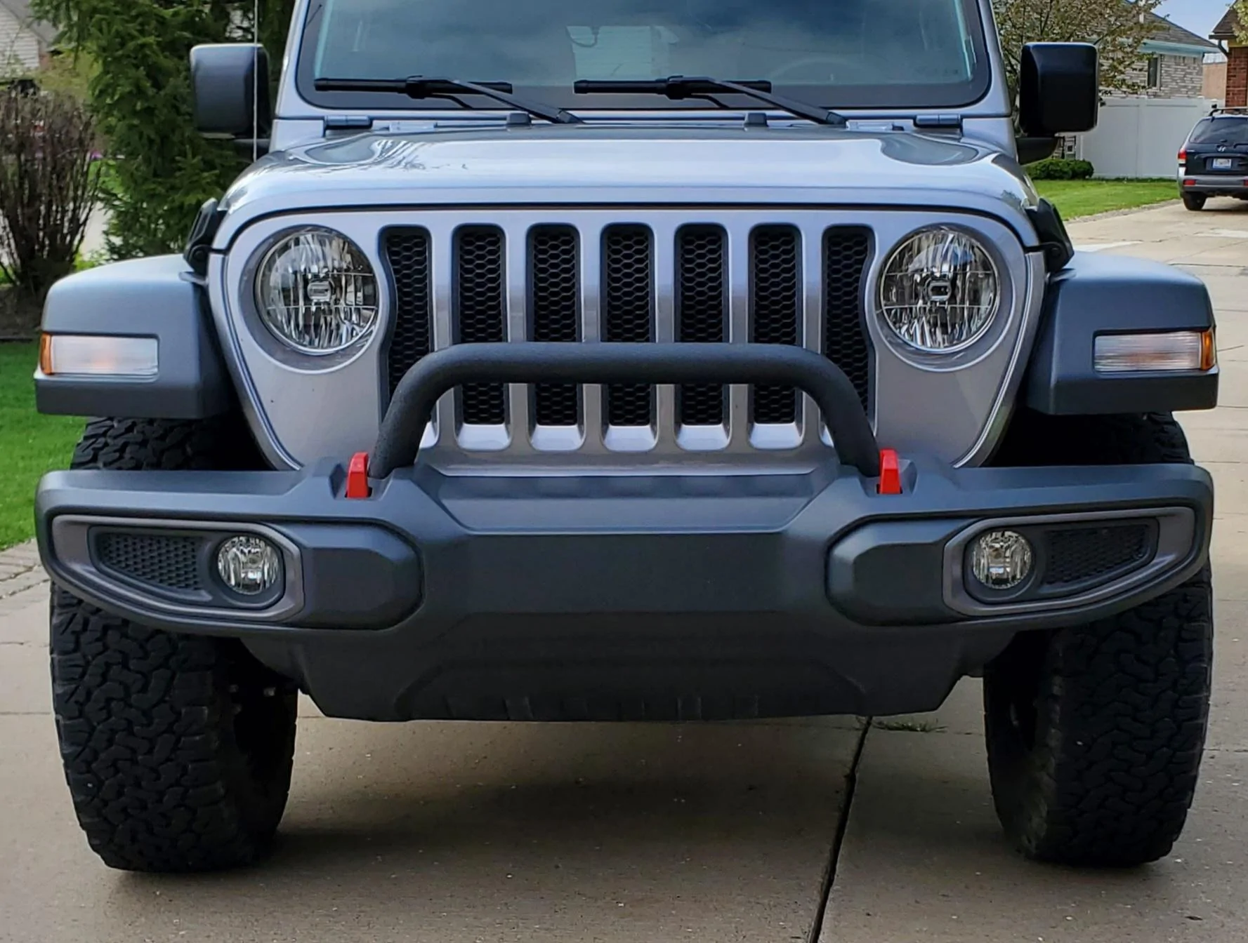 Jeep Wrangler JL Front bumper hoop mod 20200516_180320