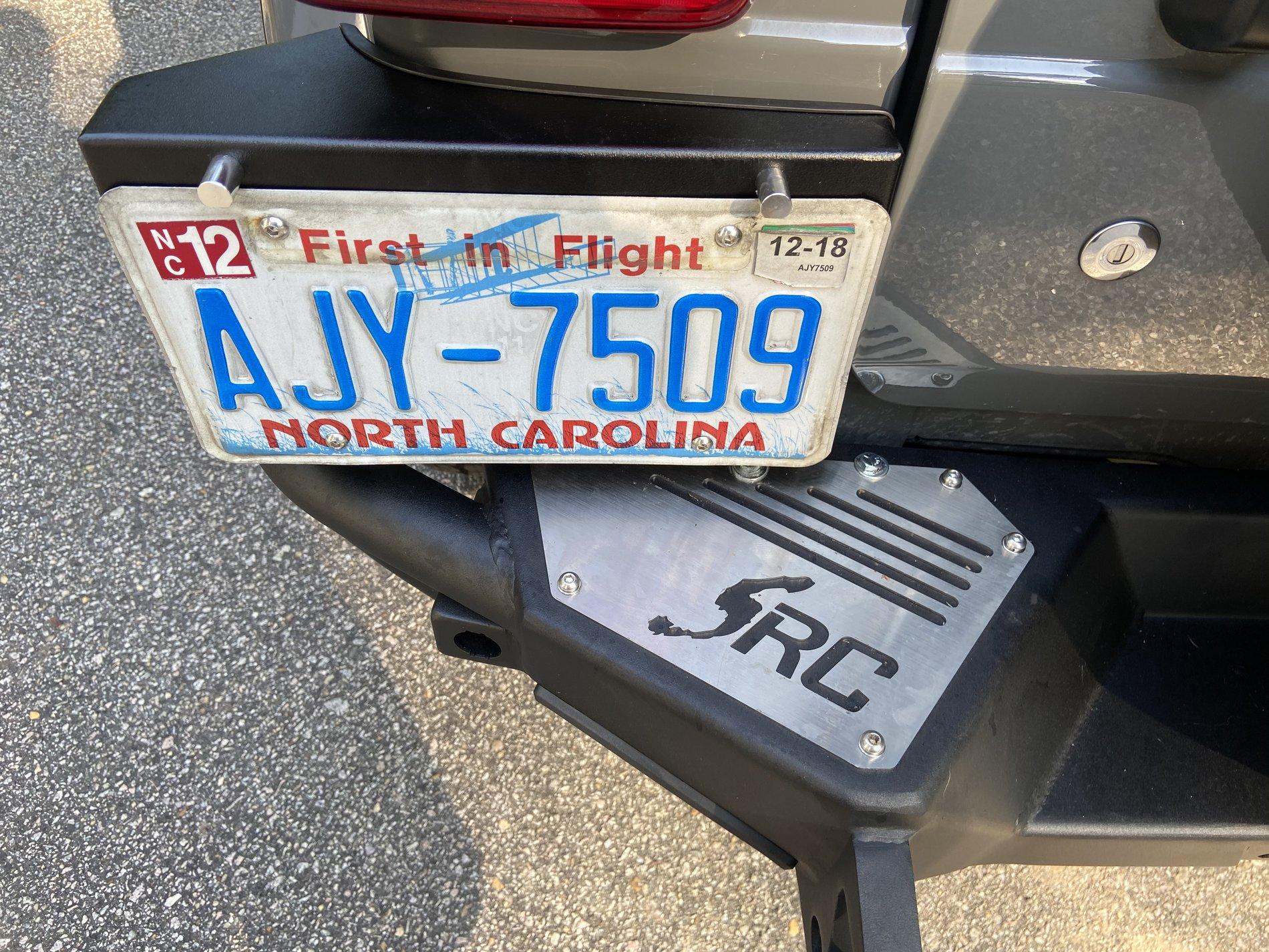Jeep Wrangler JL License Plate Relocation Options 0FDAD208-7412-4791-A010-6DF7BAB6CC61